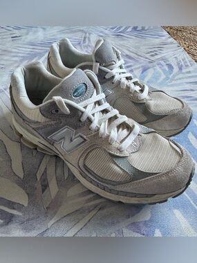 New Balance 2002r, cream, grey, blue, 8